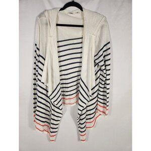 Cato Womens Waterfall Nautical Sweater Super Soft Hooded Preppy XL
